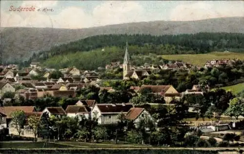 Ak Bad Suderode Quedlinburg im Harz, Panorama