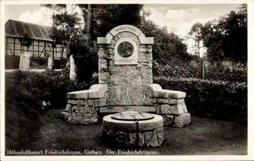 Ak Friedrichsbrunn Thale im Harz, Friedrichsbrunnen