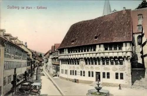 Ak Stolberg im Harz, Rathaus