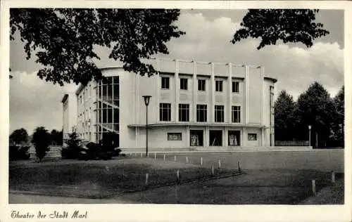 Ak Marl im Ruhrgebiet, Theater, Außenansicht