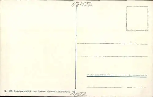 Ak Bad Blankenburg, Blick zur Ruine Greifenstein