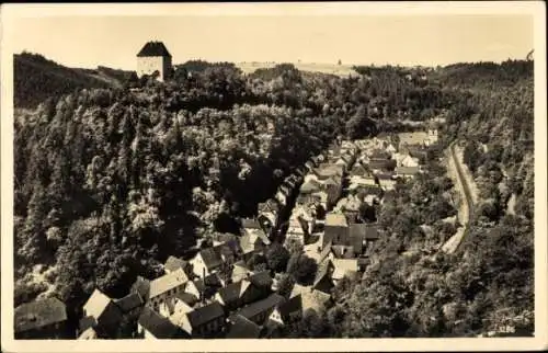 Ak Ziegenrück am Schiefergebirge Thüringen, Blick von der Waldkanzel