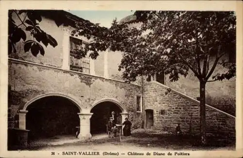 Ak Saint Vallier Drome, Chateau de Diane de Poitiers