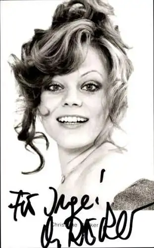 Ak Schauspielerin Christiane Rücker, Portrait, Autogramm