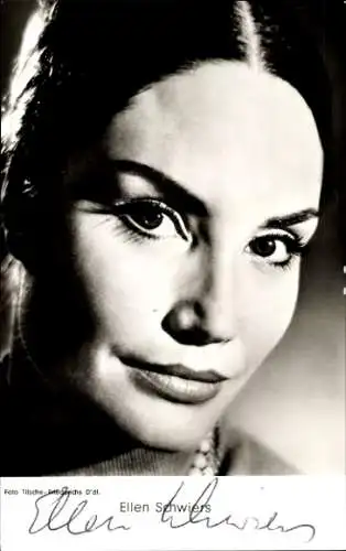 Ak Schauspielerin Ellen Schwiers, Portrait, Autogramm