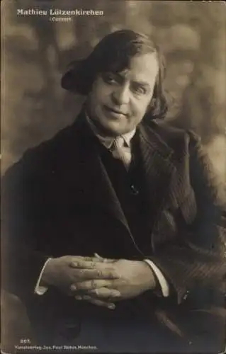 Ak Schauspieler Mathieu Lützenkirchen, Portrait