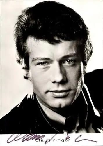 Ak Schauspieler Claus Ringer, Portrait, Autogramm