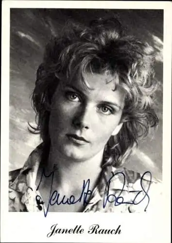 Ak Schauspielerin Janette Rauch, Portrait, Autogramm