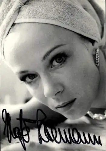 Ak Schauspielerin Katja Riemann, Portrait, Autogramm