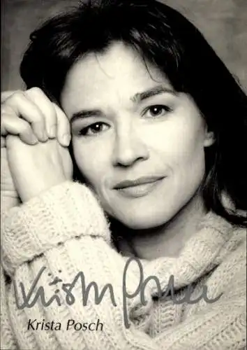Ak Schauspielerin Krista Posch, Portrait, Autogramm