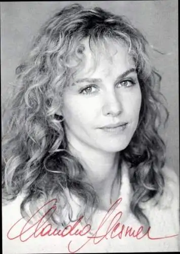 Ak Schauspielerin Claudia Messner, Portrait, Autogramm
