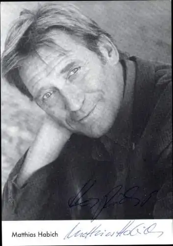 Ak Schauspieler Matthias Habich, Portrait, Autogramm