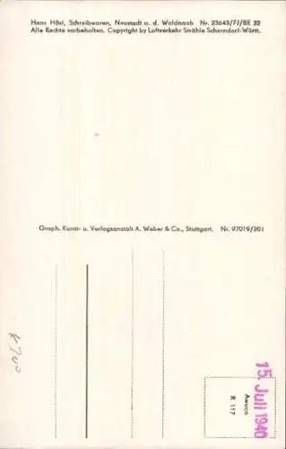 Ak Neustadt an der Waldnaab, Fliegeraufnahme