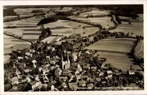 Ak Nemmersdorf Goldkronach im Fichtelgebirge Oberfranken, Fliegeraufnahme