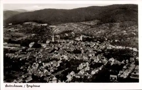 Ak Leutershausen Hirschberg an der Bergstraße Baden, Fliegeraufnahme