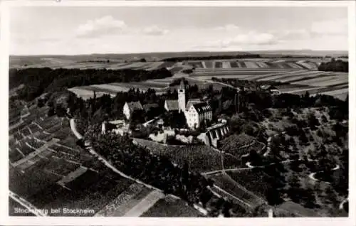 Ak Stocksberg Beilstein in Württemberg, Stockheim, Fliegeraufnahme