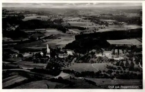 Ak Roggenbeuren Deggenhausertal im Bodenseekreis Baden Württemberg, Fliegeraufnahme