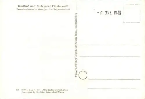 Ak Finsterwald Gmund am Tegernsee Oberbayern, Fliegeraufnahme, Gasthof Finsterwald