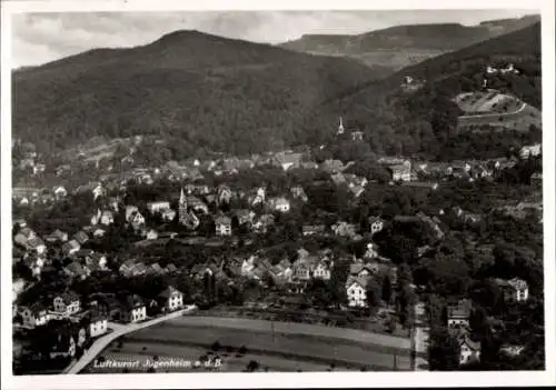 Ak Jugenheim an der Bergstraße Hessen, Fliegeraufnahme