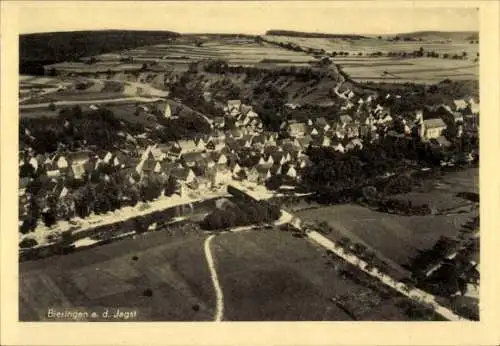 Ak Bieringen Schöntal in Württemberg, Jagst, Fliegeraufnahme