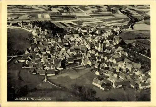 Ak Uehlfeld an der Aisch Mittelfranken, Fliegeraufnahme