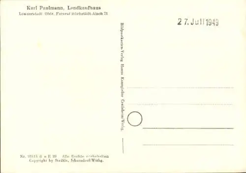 Ak Lonnerstadt in Oberfranken Mittelfranken, Fliegeraufnahme