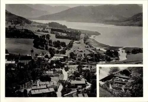 Ak Gmund am Tegernsee Oberbayern, Fliegeraufnahme