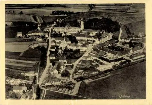 Ak Ursberg in Schwaben, Fliegeraufnahme