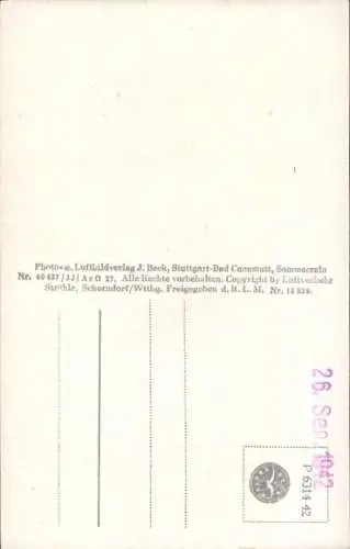 Ak Ohrdruf in Thüringen, Strandbad, Fliegeraufnahme