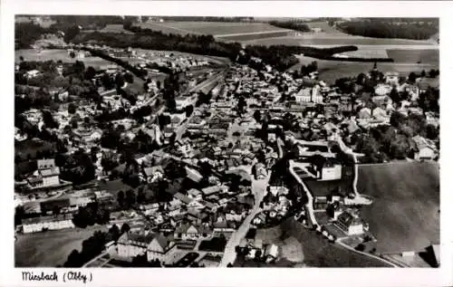 Ak Miesbach in Oberbayern, Fliegeraufnahme