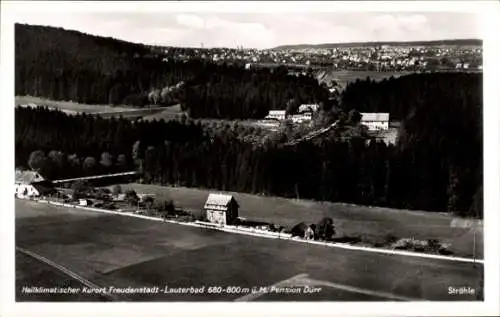 Ak Lauterbad Dietersweiler Freudenstadt im Schwarzwald, Fliegeraufnahme