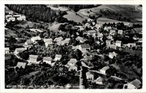 Ak Uehlingen Ühlingen Birkendorf im Schwarzwald, Fliegeraufnahme