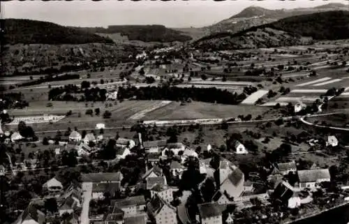 Ak Rheinheim Küssaberg Klettgau, Fliegeraufnahme