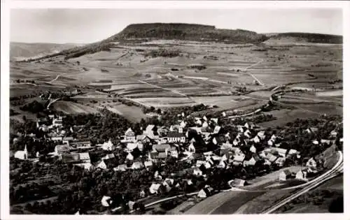 Ak Fützen Blumberg am Schwarzwald, Gasthaus Wilder Mann, Fliegeraufnahme