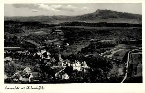 Ak Blumenfeld Tengen in Baden, Hohenstoffeln, Fliegeraufnahme