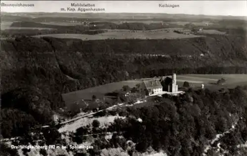 Ak Spaichingen in Württemberg, Dreifaltigkeitsberg, Fliegeraufnahme