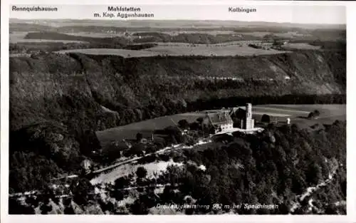 Ak Spaichingen in Württemberg, Dreifaltigkeitsberg, Fliegeraufnahme