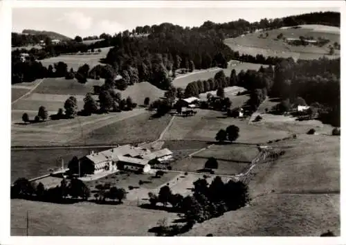 Ak Miesbach in Oberbayern, Großthaler Hof, Fliegeraufnahme