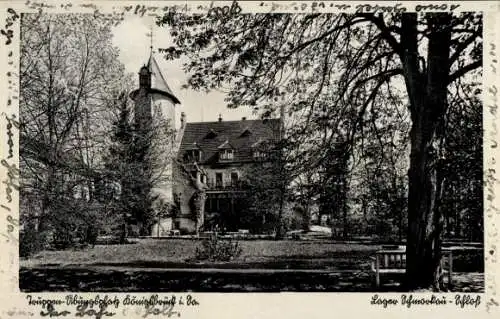 Ak Königsbrück in der Oberlausitz, Truppenübungsplatz, Lager Schmorkau Schloss