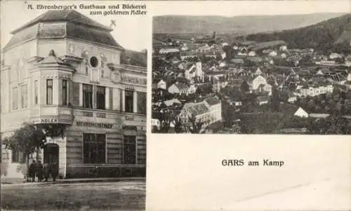 Ak Zitternberg Gars am Kamp Niederösterreich, Gasthaus und Bäckerei zum goldenen Adler