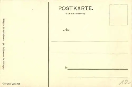 Künstler Ak Busch, Wilhelm, Die erste Pflicht der Musensöhne, Bilder zur Jobsiade, Nr 14