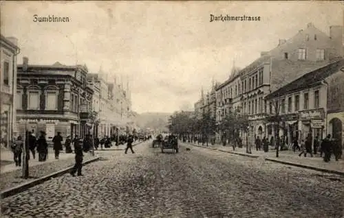 Ak Gussew Gumbinnen Ostpreußen, Darkehmerstraße