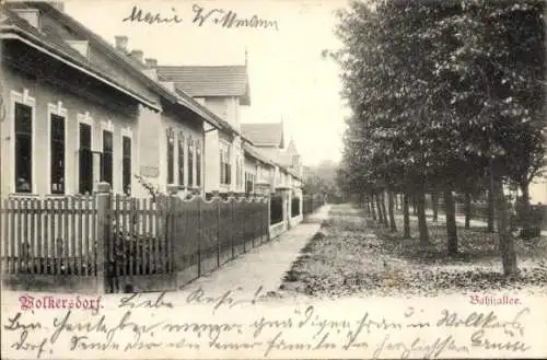 Ak Wolkersdorf im Weinviertel Niederösterreich, Bahnallee