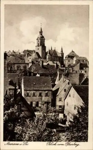 Ak Meerane in Sachsen, Blick vom Pfarrberg, Kirche