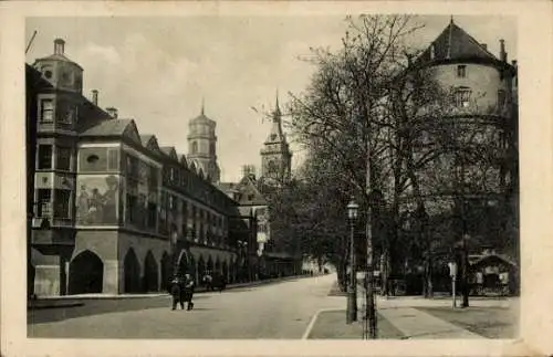 Ak Stuttgart in Württemberg, an der Markthalle