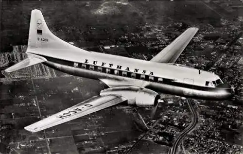 Ak Deutsches Passagierflugzeug, Convair 340, Lufthansa, D ACOH