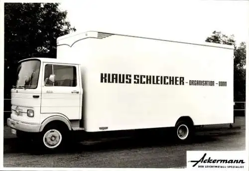 Foto Lastwagen, Mercedes LKW Klaus Schleicher, Organisation Bonn