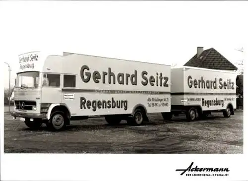 Foto Lastwagen, LKW Gerhard Seitz Internationale Möbelspedition, Regensburg, Alte Straubinger Str.