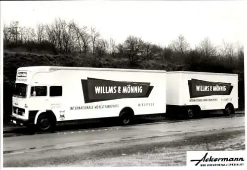 Foto Lastwagen, LKW Willms & Mönnig Internationale Möbeltransporte, Bielefeld