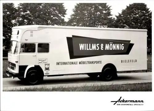 Foto Lastwagen, LKW Willms & Mönnig Internationale Möbeltransporte, Bielefeld